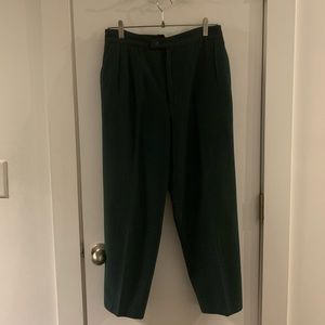 Dark olive vintage Casablanca wide leg trousers